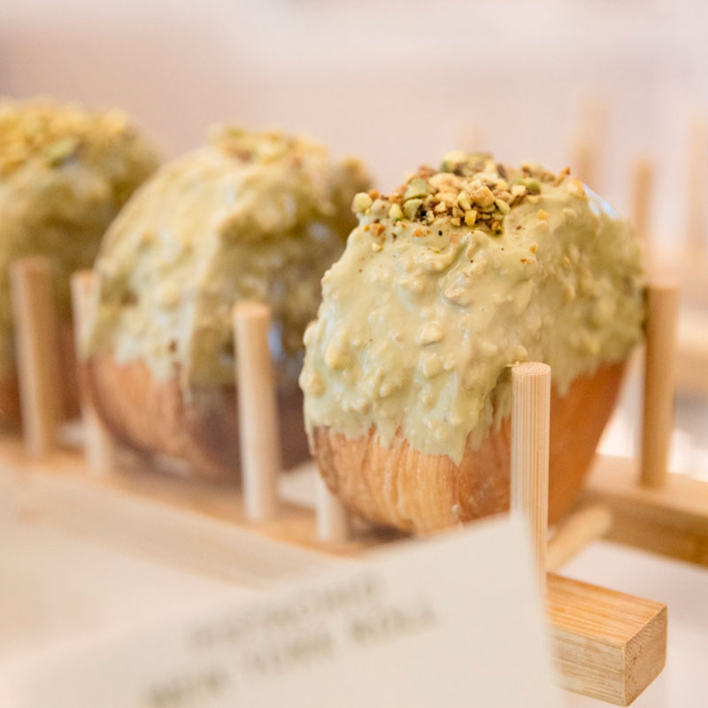 Pistachio New York rolls in Budapest at Pink Pistachio Brunch