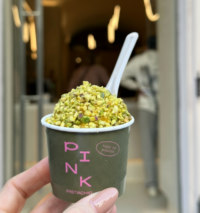 pistachio ice cream in Budapest